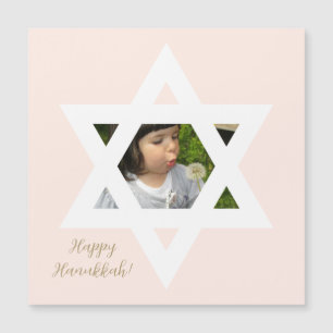 Happy Chanoeka roze Schattige een foto