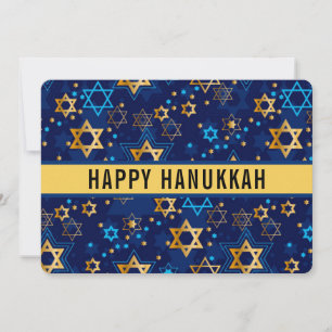 Happy Chanoeka Star of David Schattige Trendy Feestdagenkaart