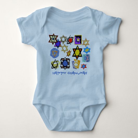 HAPPY CHANUKAH BABY JERSEY BODYSUIT (Voorkant)