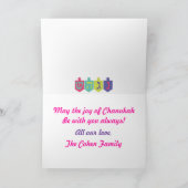 Happy Chanukah Kaart (Binnen)