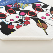 Happy Chanukah Moo Sherpa Blanket/Medium Sherpa Deken (3/4)