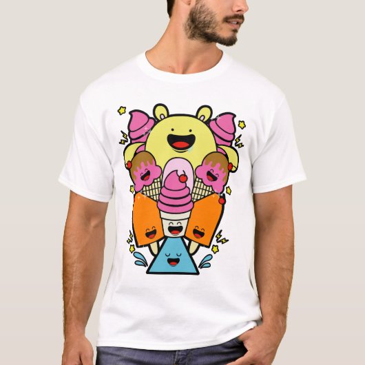 Happy Characters T-shirt (Voorkant)