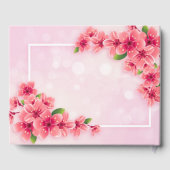 Happy charry roze bruiloft gastenboek (Achterkant)