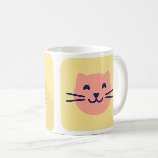 Happy Chat Face Mug (Devant droit)