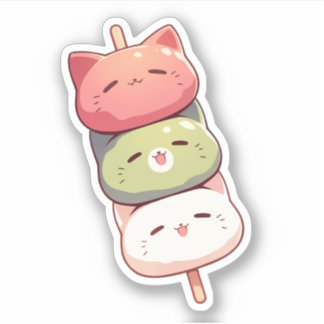 Happy Chat Tri-color Dango Sticker