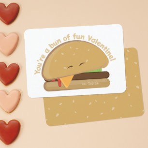 Happy Cheeseburger Kind Valentijnsdag Kaart