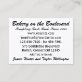 Happy Chef / Caterer / Bakery - SRF Visitekaartje (Achterkant)