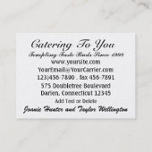 Happy Chef / Caterer / Bakery - SRF Visitekaartje (Achterkant)