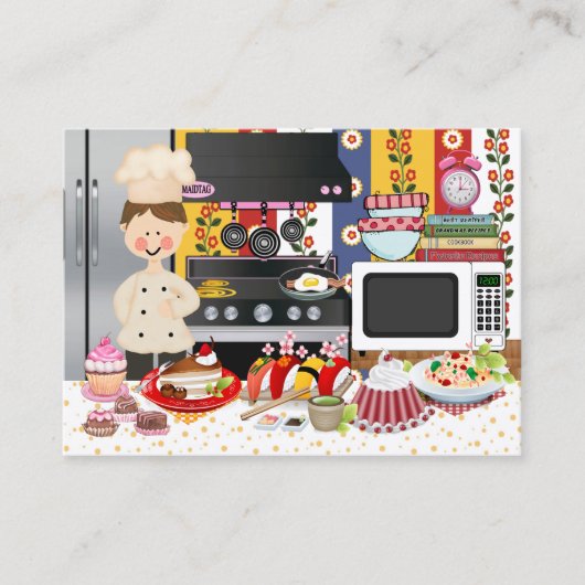 Happy Chef / Caterer - SRF Visitekaartje (Voorkant)