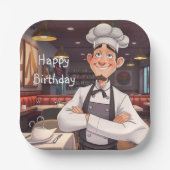 Happy Chef Papieren Bordje (Voorkant)