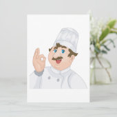Happy Chef-uitnodigingen Kaart (Staand voorkant)