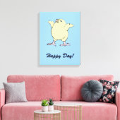 Happy Chick Canvas Afdruk (Insitu (Woonkamer))