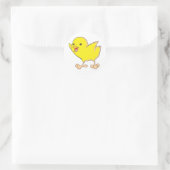 Happy Chick Ronde Sticker (Tas)