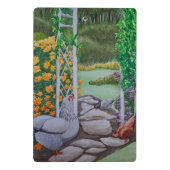 Happy Chicken Park Mini Klembord (Achterkant)