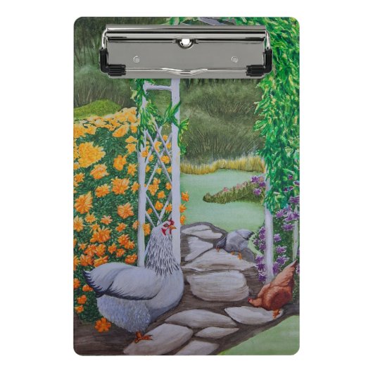 Happy Chicken Park Mini Klembord (Voorkant)