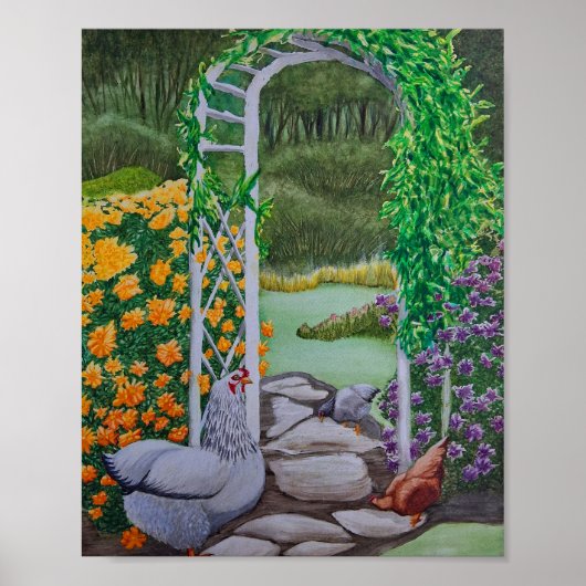 Happy Chicken Park Poster (Voorkant)