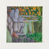 Happy Chicken Park Wandkleed (Voorkant (horizontaal))