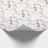 Happy Chicken Wrapping Paper Cadeaupapier (Hoek)