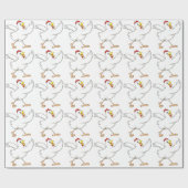 Happy Chicken Wrapping Paper Cadeaupapier (Vlak)