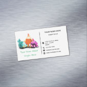 Happy Chickens Farm Funny Magnet Carte de visite (In Situ)