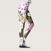 Happy Chien femmes Leggings (Droite)