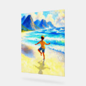 happy child freedom dance sur la plage (Angle)