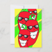 Happy Chiles Pepper Ristra Chili peppers NM met th Kaart (Achterkant)