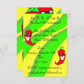 Happy Chiles Pepper Ristra Chili peppers NM met th Kaart (Voorkant / Achterkant)