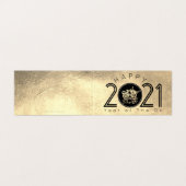 Happy Chinese Metal Ox New Year 2021 pack FC Kaart (Buitenkant ongevouwen)