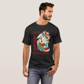 Happy Chinese New Year 2023 Year of the Rabbit Dra T-shirt (Voorkant volledig)