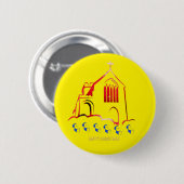 Happy Chistmas Ronde Button 5,7 Cm (Voorkant /achterkant)