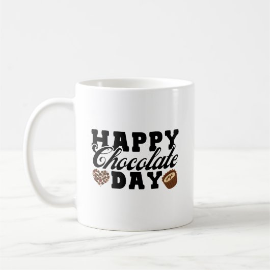 Happy Chocolate Day, Chocolate Lover's vreugde Koffiemok (Links)