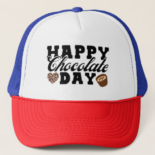 Happy Chocolate Day, Chocolate Lover's vreugde Trucker Pet