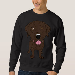 Happy Chocolate Labrador Trui