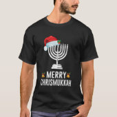 Happy Chrismukkah Funny Hanukkah en Kerstmis Gif T-shirt (Voorkant)