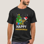 Happy Chrismukkah Funny Hanukkah en Kerstmis T-shirt (Voorkant)