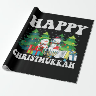 Happy Chrismukkah Funny Hanukkah kerstcadeau Cadeaupapier