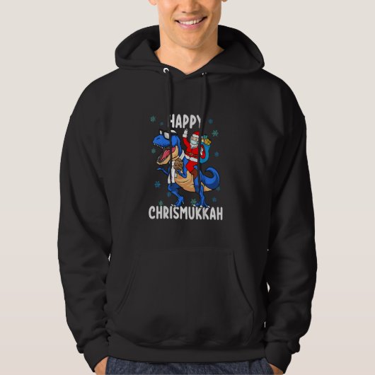 Happy Chrismukkah Funny Hanukkah Kerstjoods Hoodie (Voorkant)
