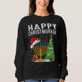Happy Chrismukkah Jewish Christmas Hanukkah Holida Trui (Voorkant)