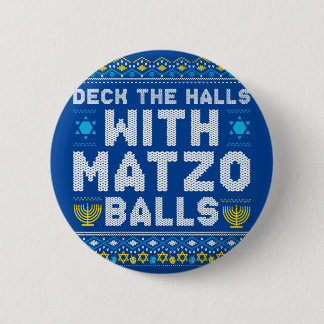 Happy Chrismukkah Jewish Christmas Hanukkah Ronde Button 5,7 Cm