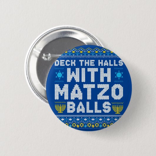 Happy Chrismukkah Jewish Christmas Hanukkah Ronde Button 5,7 Cm (Voorkant /achterkant)