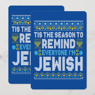 Happy Chrismukkah Jewish Kersthanukkah Feestdagenkaart