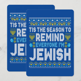 Happy Chrismukkah Jewish Kersthanukkah Feestdagenkaart