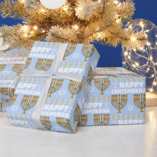 Happy Chrismukkah Menorah Cadeaupapier