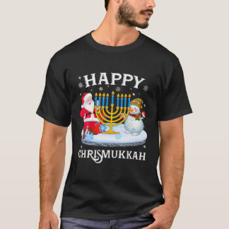 Happy Chrismukkah Xmas Funny Hanukkah Kerstmis Je T-shirt