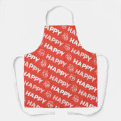 HAPPY Christmas Apron Schort (Voorkant)