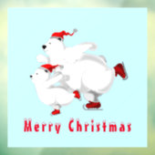 Happy Christmas Beer Window Cling Raamsticker (Vel 3)