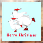 Happy Christmas Beer Window Cling Raamsticker (Vel 2)