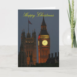 Happy Christmas-Big Ben-London Feestdagen Kaart