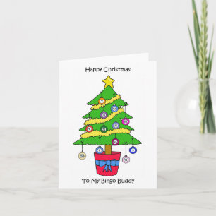 Happy Christmas Bingo Buddy Kaart